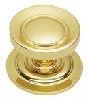 Huge Victorian Polished Brass Centre Knob (PB669)